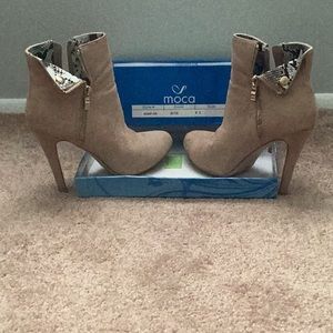 Cute Moca Suede Booties